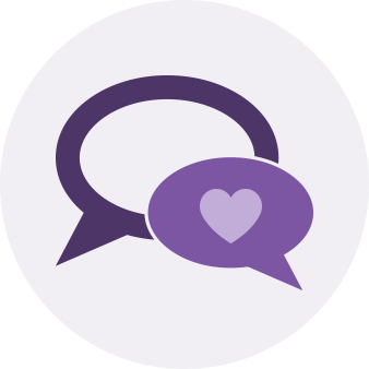 discussing feelings icon