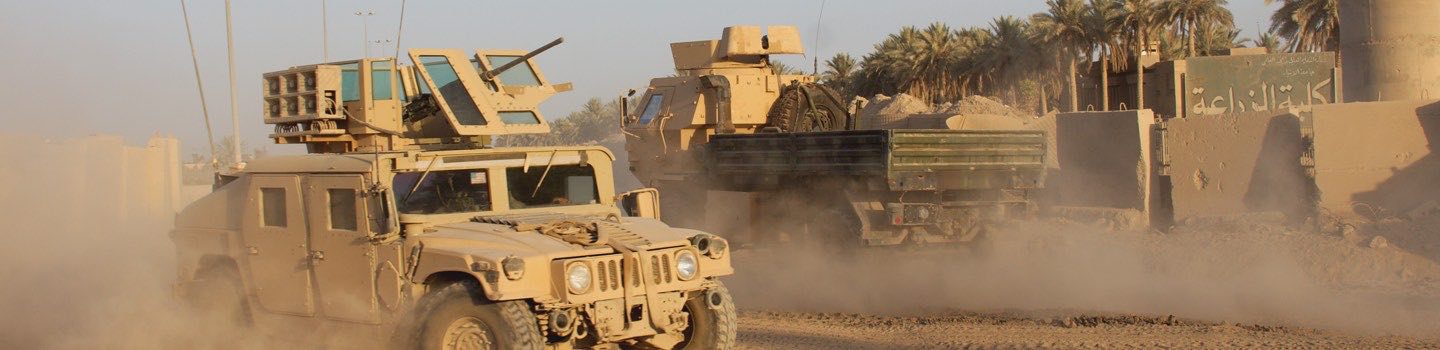 Picture of humveys in Iraq