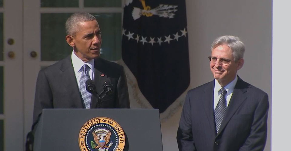 President Obama giving a speech