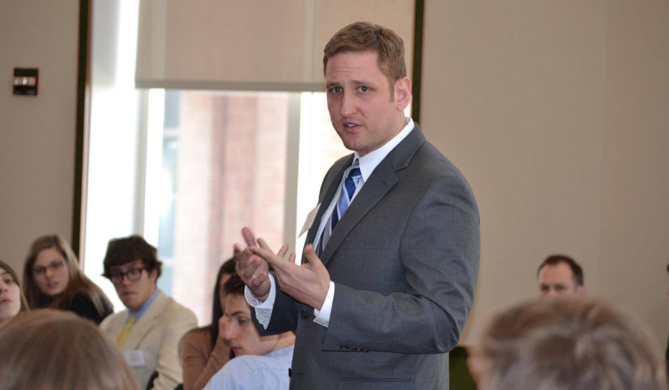 Cory Murphy presenting at Ohio State University