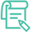 Teal checklist icon