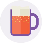 Mug full of beer icon