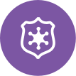Purple police officer badge icon