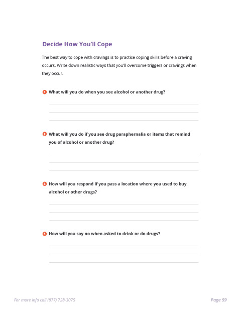 Sobriety e-Book Page 59 - Decide How You'll Cope