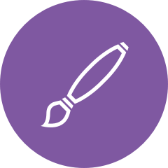 Purple paintbrush icon