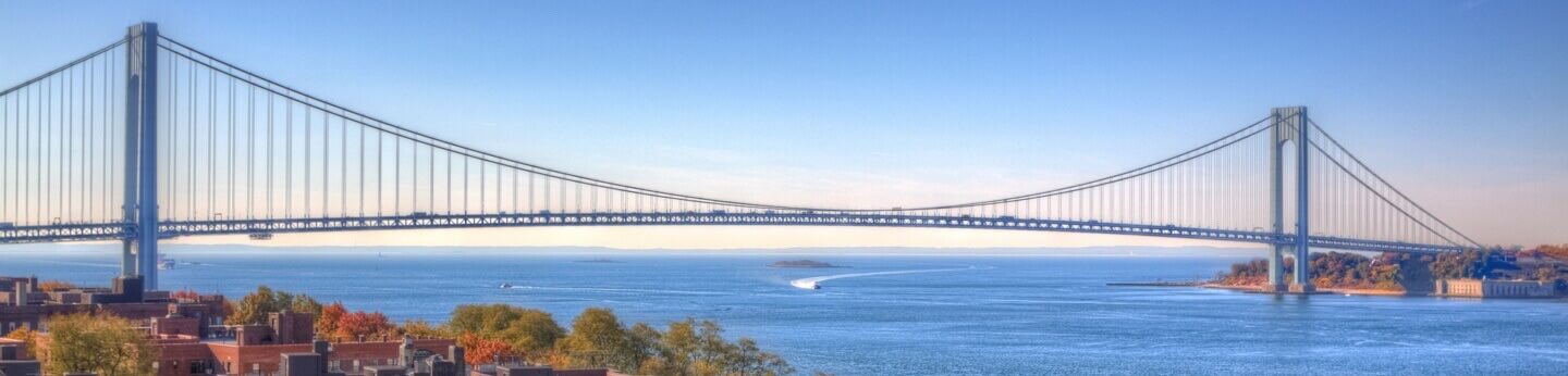 Staten Island Bridge on a clear sunny day