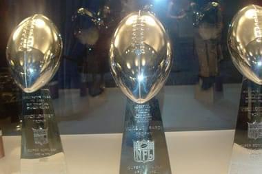 NY Giants Super Bowl Trophies