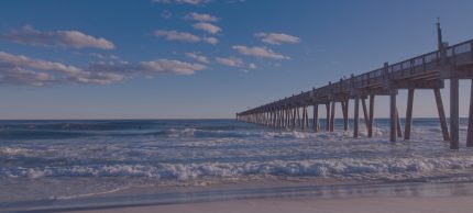 Pensacola Beach with boardwalk