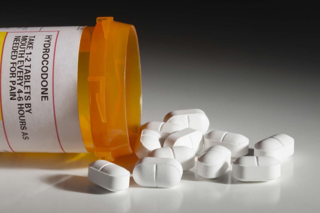 Hydrocodone Pills on Table