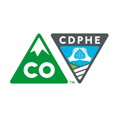 Colorado Department of Public Health and Environment logo