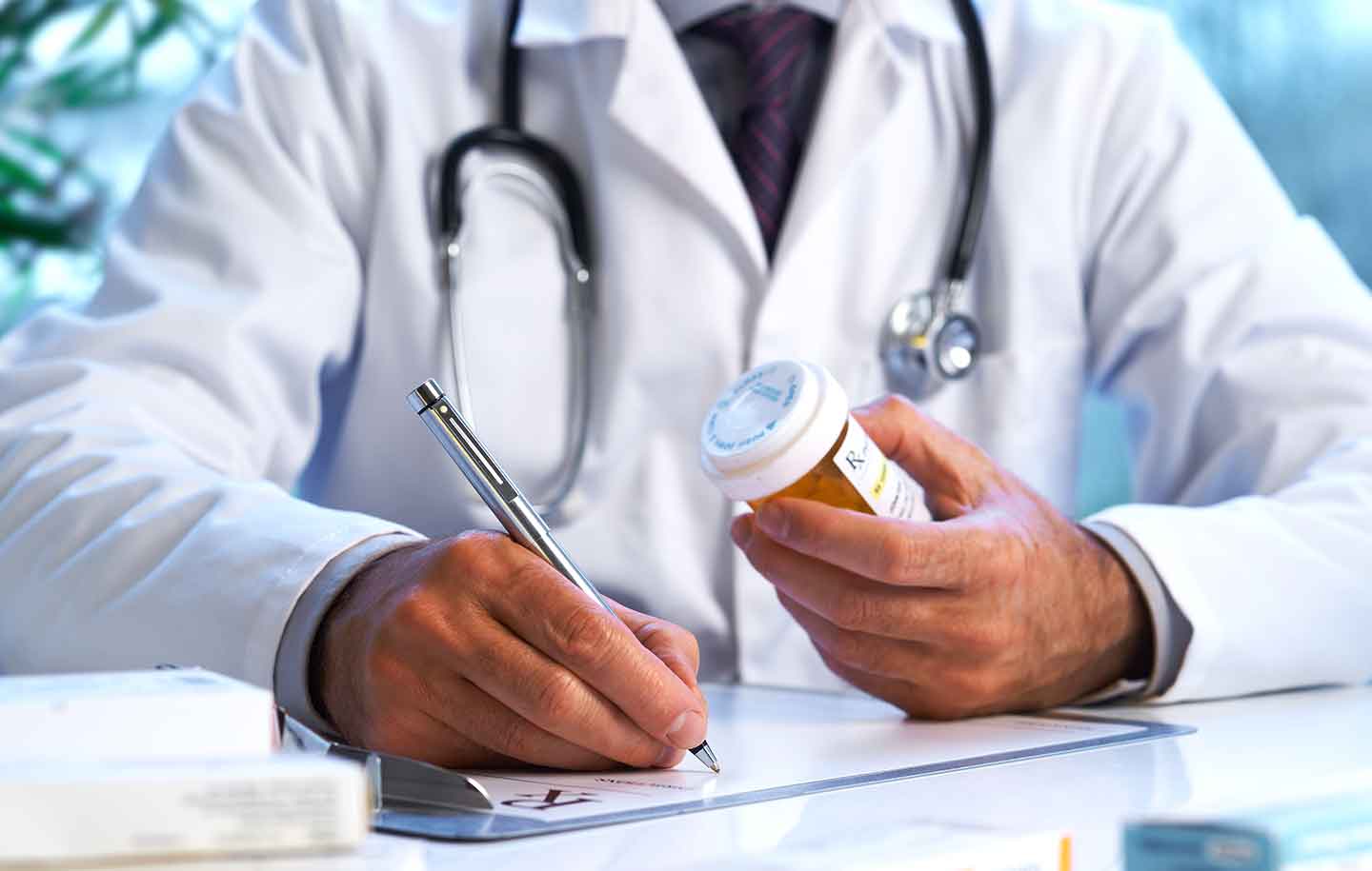 doctor prescribing medication