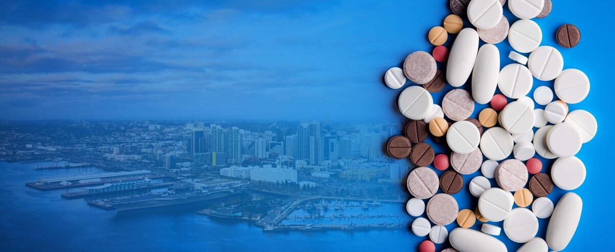 Colored pills and SanDiego