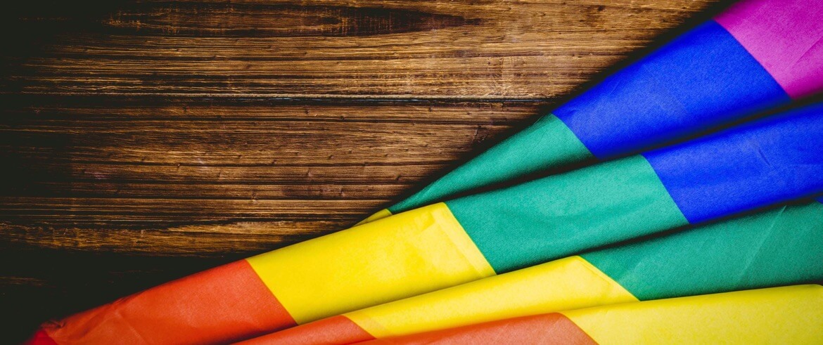 Gay pride flag