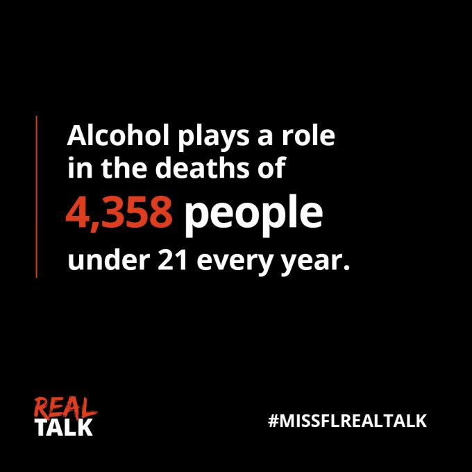 Alcohol plays a role in the deaths of 4,358 people under 21 every year graphic