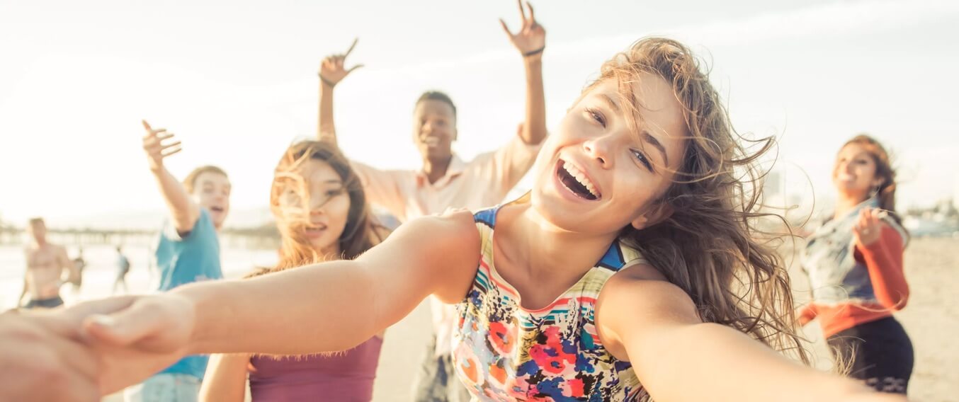 teens celebrating