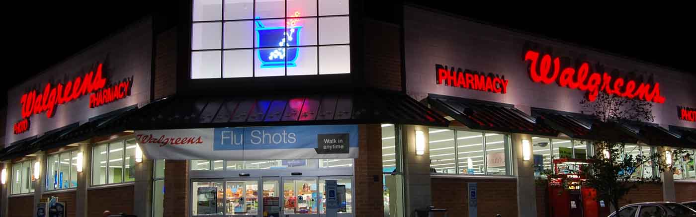 Walgreens Pharmacy at Night